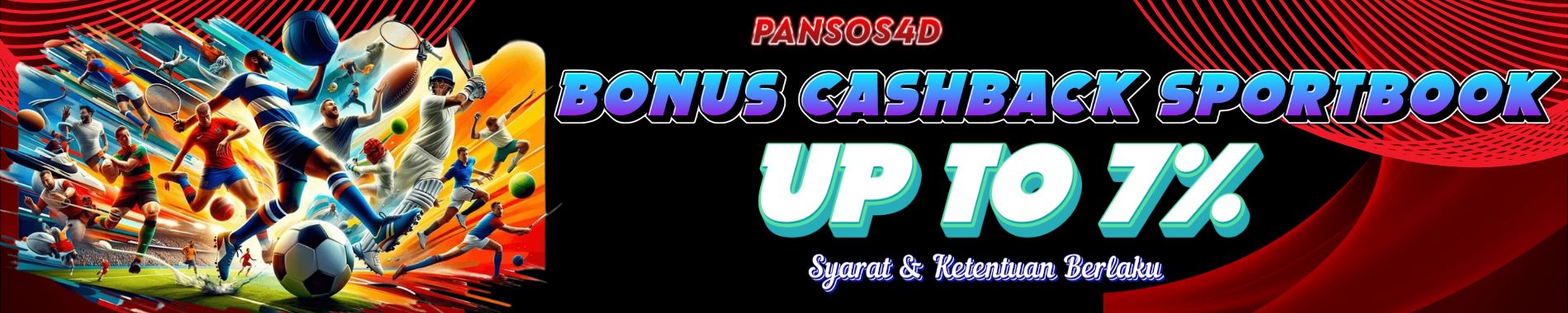 BONUS MINGGUAN CASHBACK SPORTSBOOK 7% Pansos4D